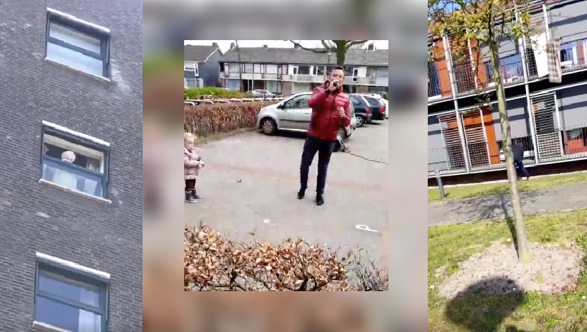 Martin Stone toert langs verzorgingshuizen: ‘Kijk ze zwaait’