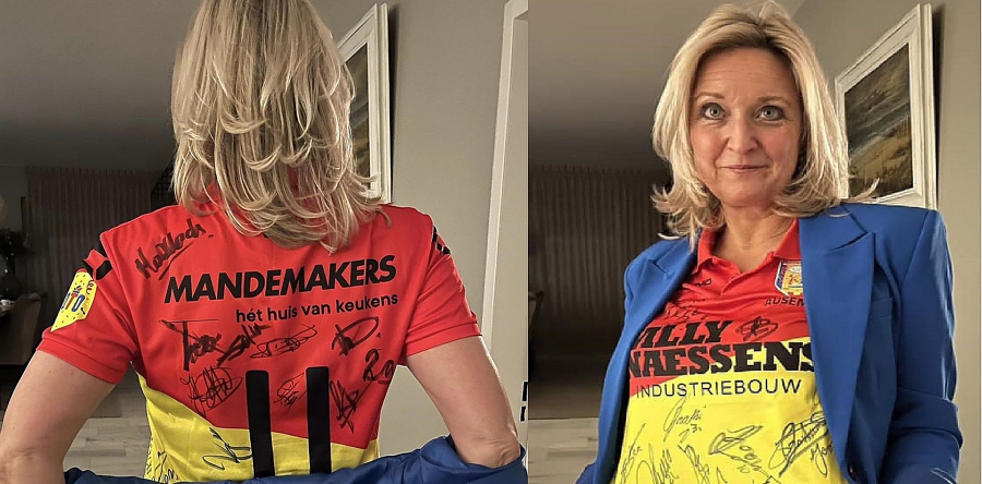 Gedragen RKC-carnavalsshirt van burgemeester levert 1111 euro op