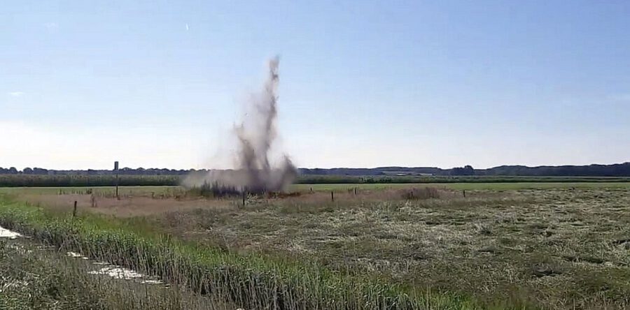 Engelse 25 ponder granaat aangetroffen