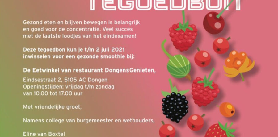 Gratis smoothie voor examenleerlingen Cambreur (Video)