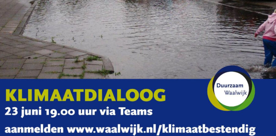 Waalwijk organiseert digitale bijeenkomst over klimaat