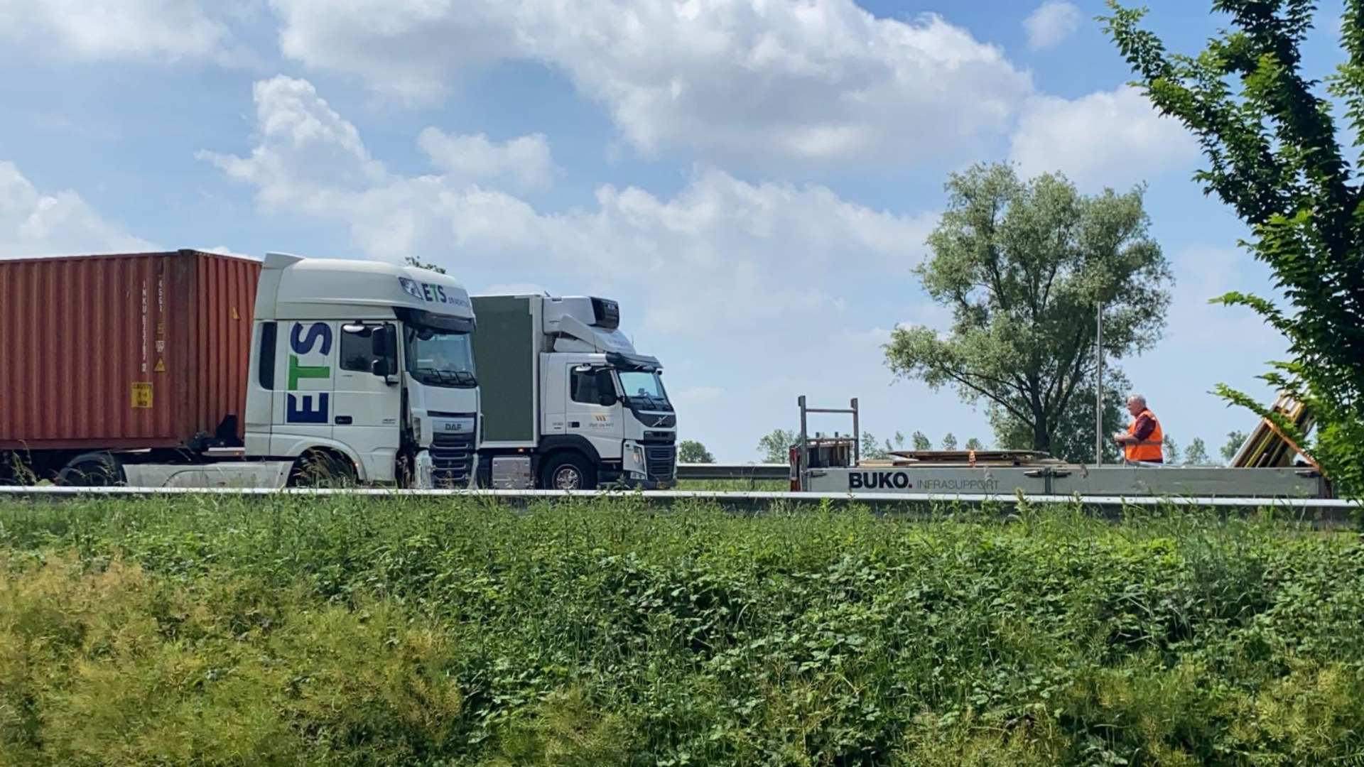 Remproblemen veroorzaken file en ongeval