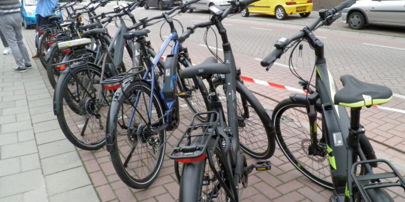 HR Fietsen geparkeerd