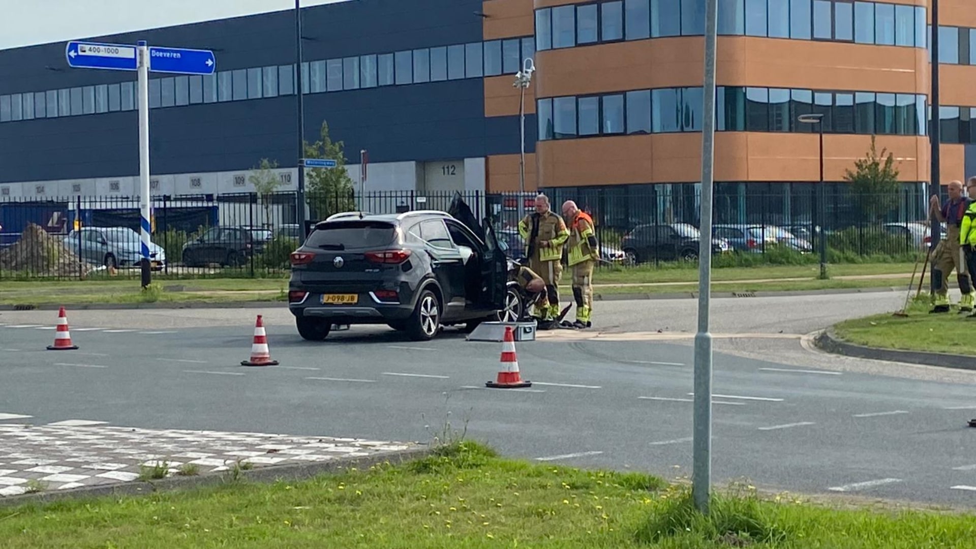 Ongeluk aan Weteringweg in Waalwijk