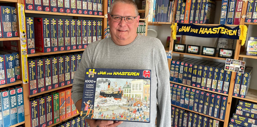 Puzzelverzamelaar Arjan: “Het is een hele puzzel om alles in de kast te krijgen” (Video)