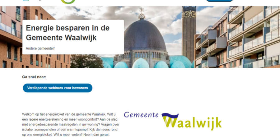 Waalwijk introduceert energieloket voor inwoners