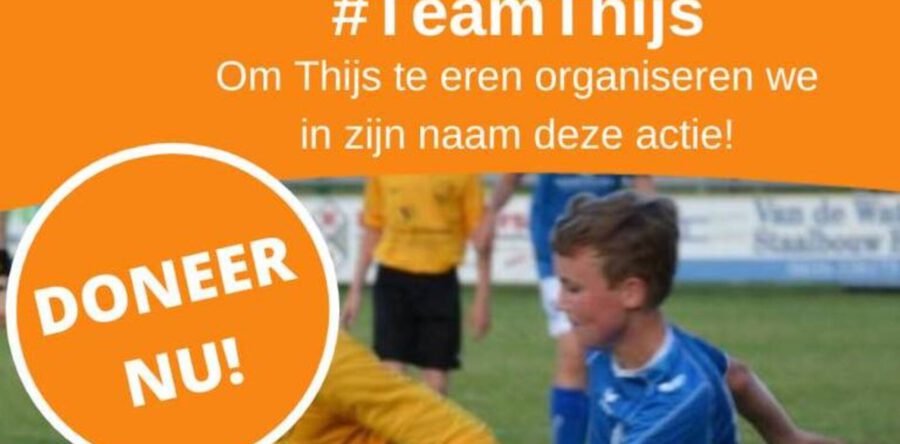 Onduidelijk of benefietdag voor Thijs doorgaat bij VV Nieuwkuijk