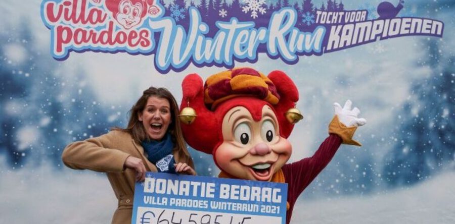 Deelnemers Villa Pardoes Winter Run halen ruim €65.000,- op