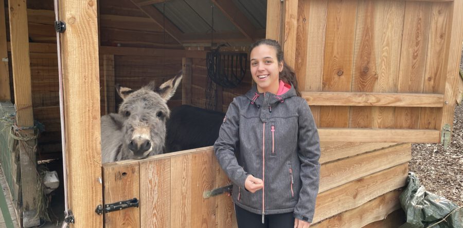Lente sport met haar ezels: ‘Ze vinden het echt heel leuk’ (Video)