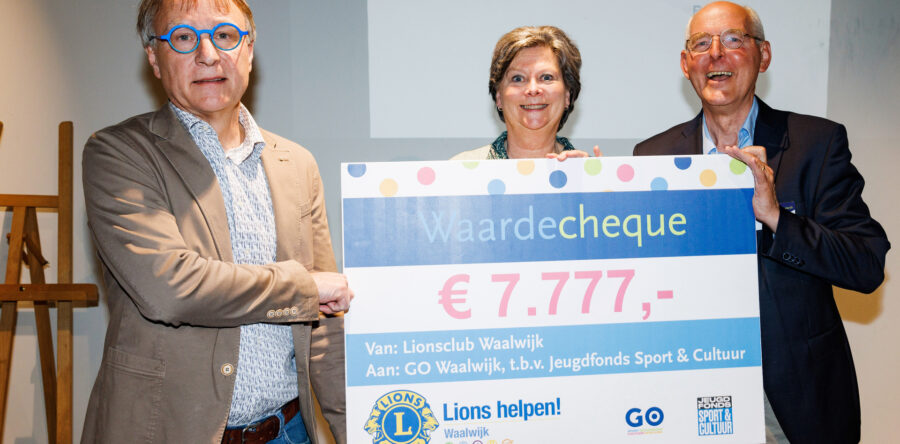 Jeugdfonds Sport en Cultuur ontvangt groot bedrag van Lionsclub