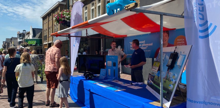 Geslaagde braderie voor glasvezel in Kaatsheuvel
