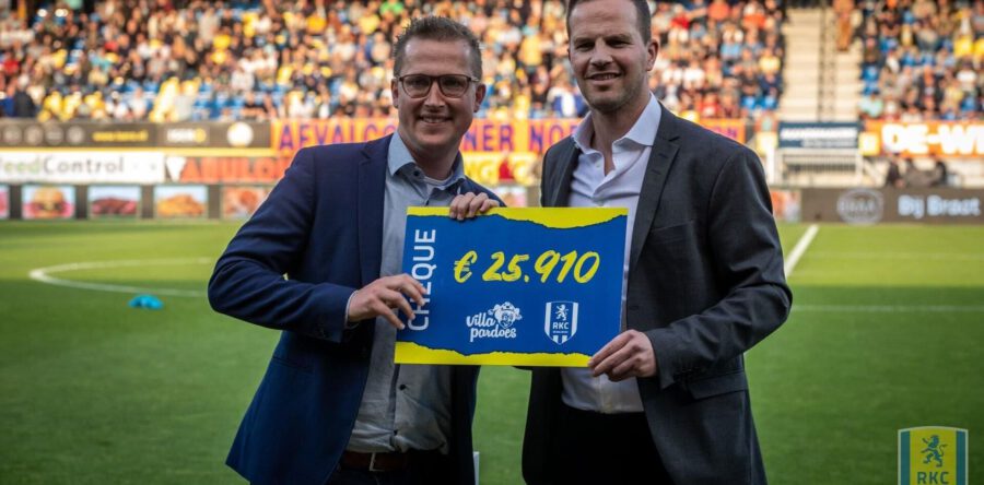 RKC Waalwijk haalt €25.910 op voor Villa Pardoes