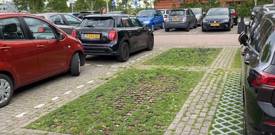 Waalwijk breidt groene parkeerplaatsen uit (Video)
