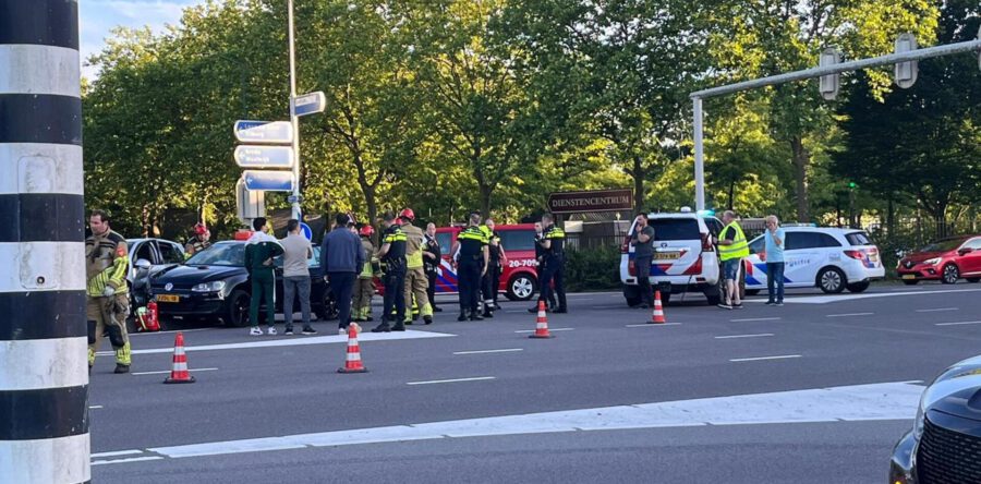 Twee gewonden bij ongeluk aan de Europalaan