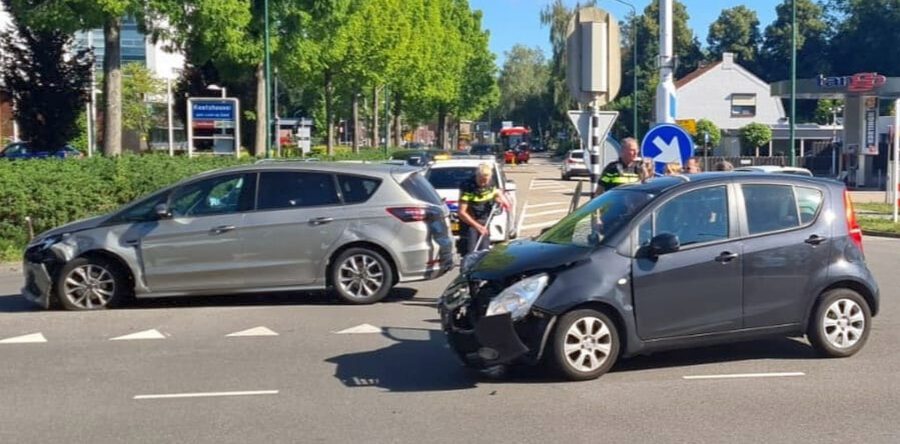 Aanrijding op Europalaan