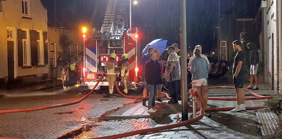 Bliksem veroorzaakt brand