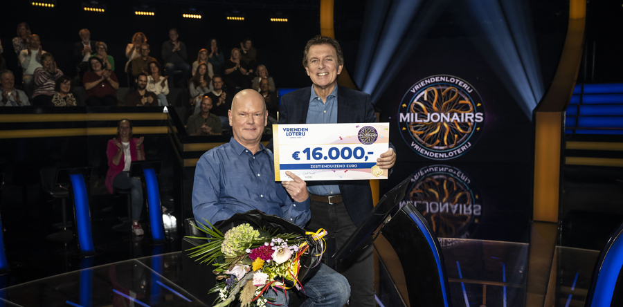 Harm uit Sprang-Capelle wint 16.000 euro bij VriendenLoterij Miljonairs 