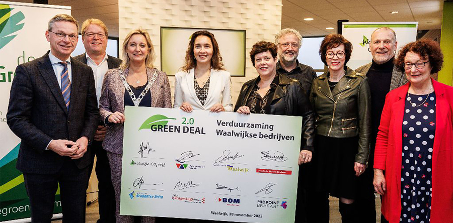 Acht bedrijven ondertekenen voortzetting Green Deal