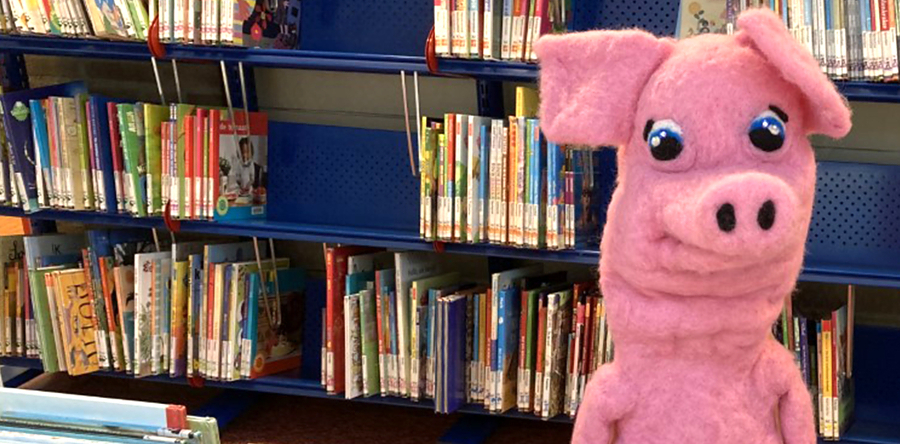 Boekie Big komt langs in de Bibliotheek in Vlijmen