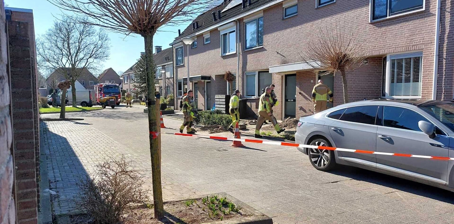 Gaslek aan de Marga Klompéstraat