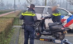 Fatbike in beslag genomen bij bromfietscontrole in Waalwijk