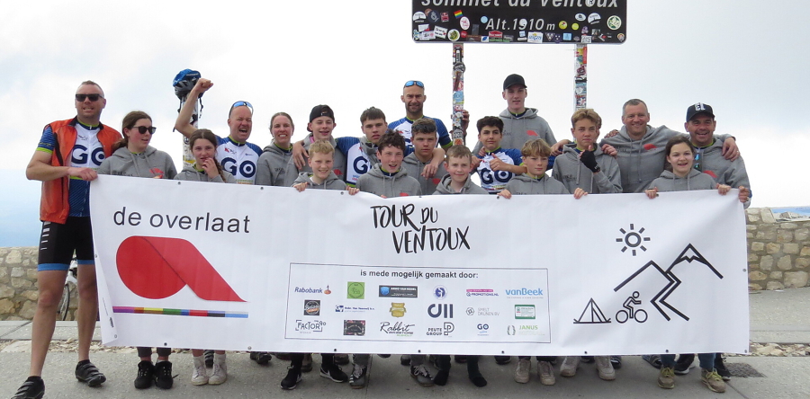 14 leerlingen van De Overlaat beklimmen de Mont Ventoux