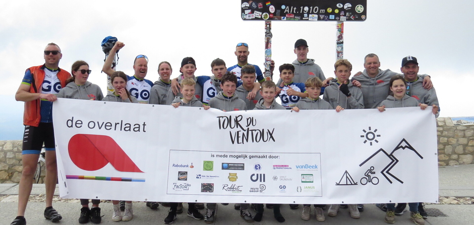 14 leerlingen van De Overlaat beklimmen de Mont Ventoux