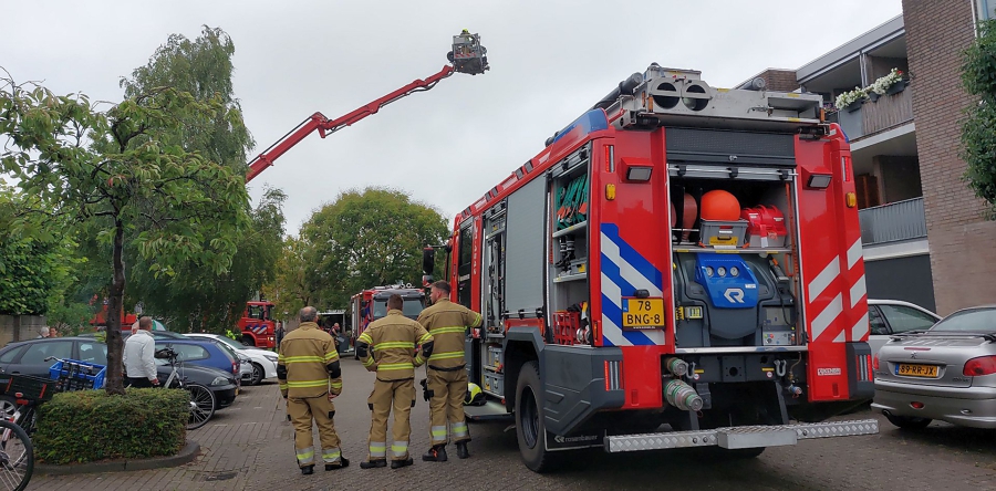 Middelbrand aan de Hofstad in Waalwijk
