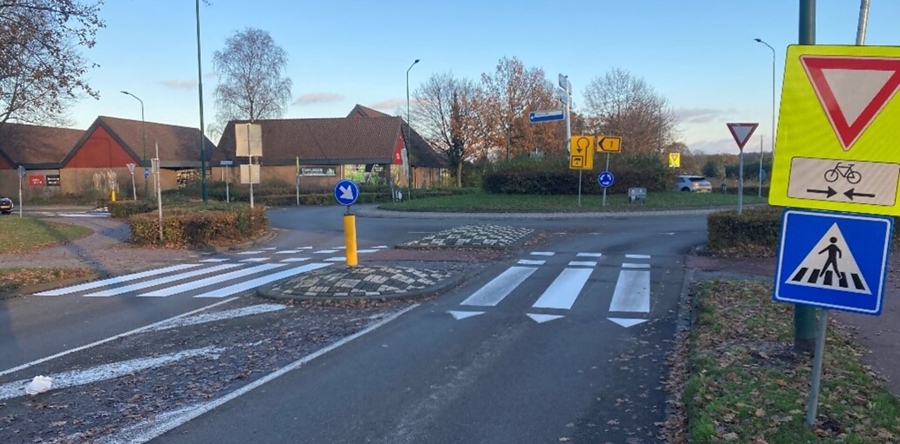 Situatie rotonde Europalaan – Markstraat – Dodenauweg gewijzigd