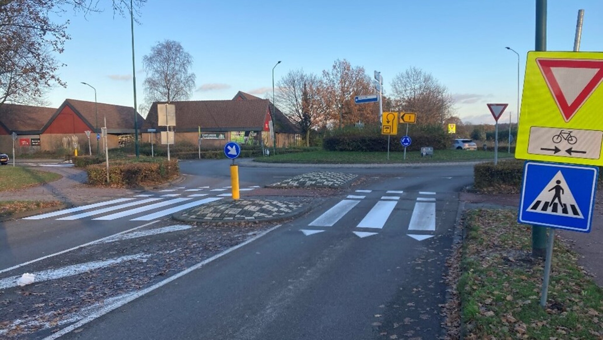 Situatie rotonde Europalaan - Markstraat - Dodenauweg gewijzigd