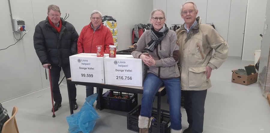 Opbrengst inzameling DE-punten 2023 Lionsclub Donge Vallei