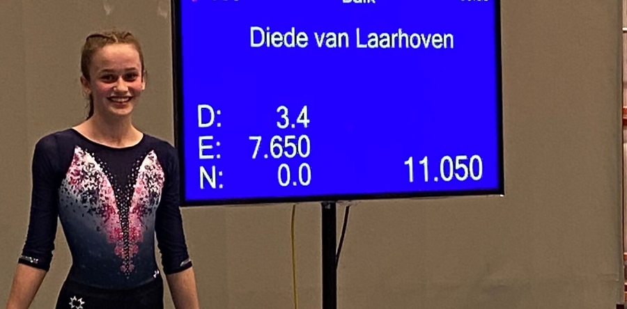 Diede van Laarhoven uit Kaatsheuvel geplaatst voor finale NK-toestellen