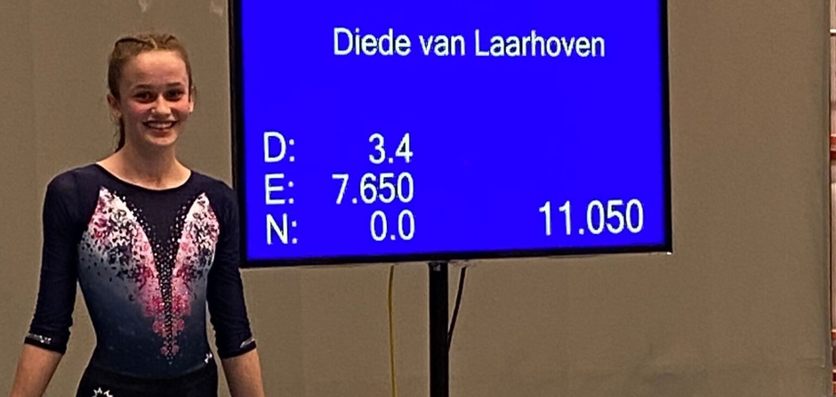 Diede van Laarhoven uit Kaatsheuvel geplaatst voor finale NK-toestellen