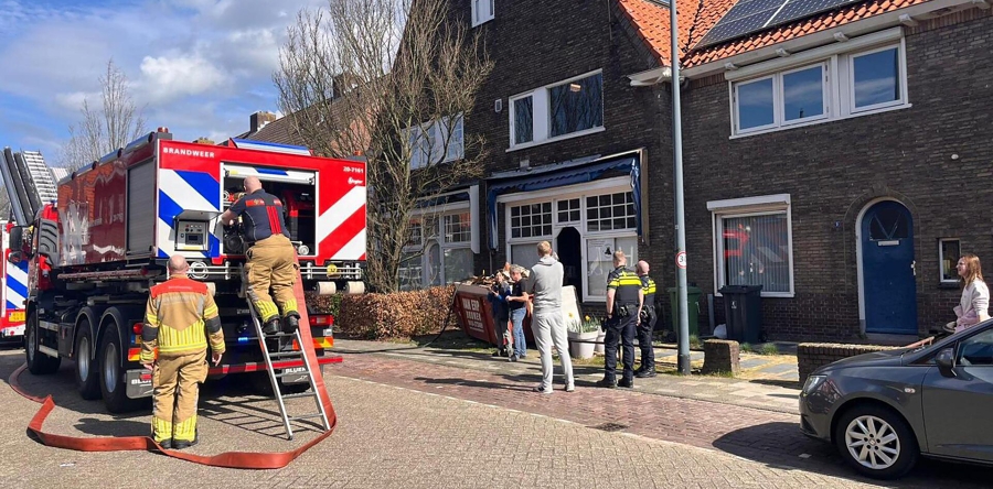 Brand uitgebroken in de Baardwijksestraat in Waalwijk
