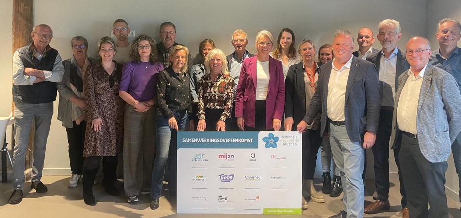 Kerngroep dementievriendelijke gemeente Heusden heeft nieuwe partners