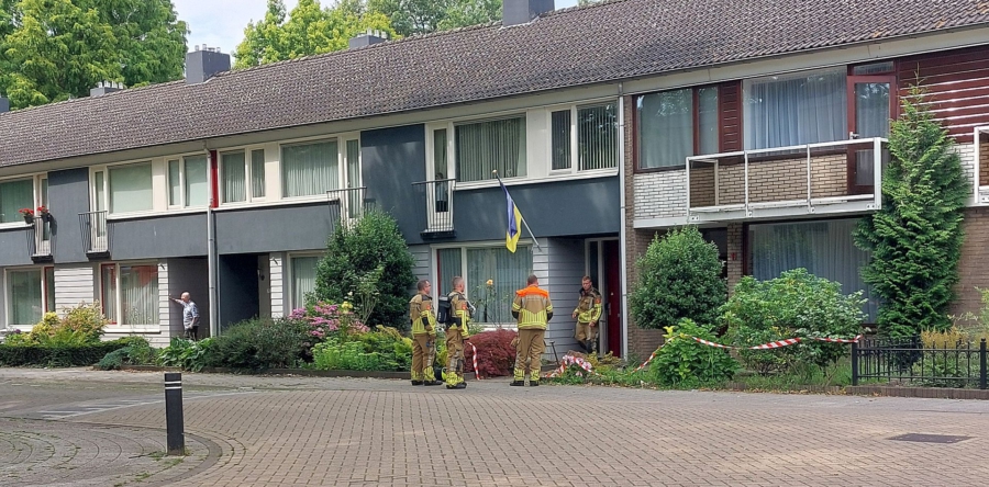 Gaslek aan de van Wielesteinstraat in Waalwijk
