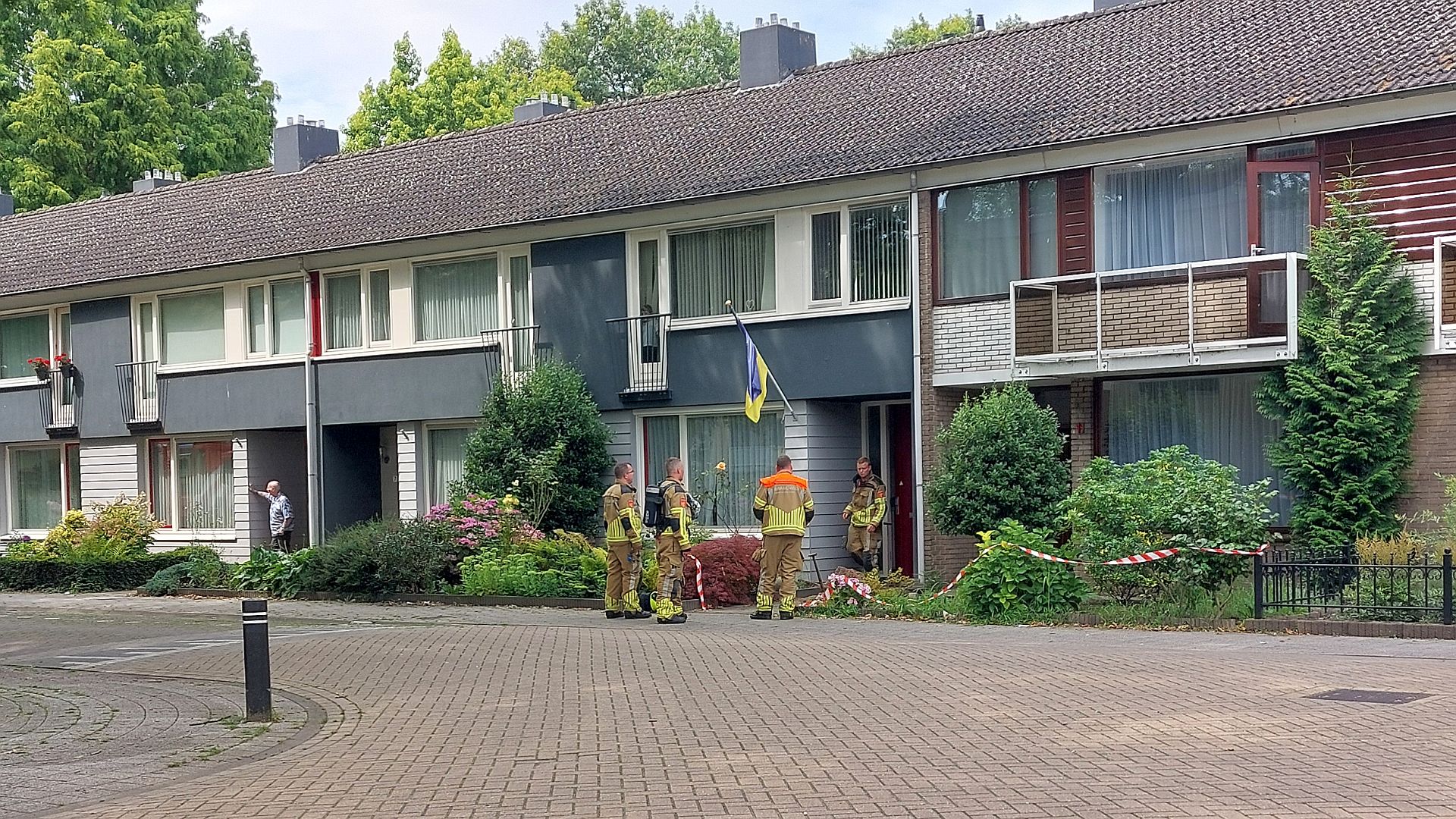 Gaslek aan de van Wielesteinstraat in Waalwijk