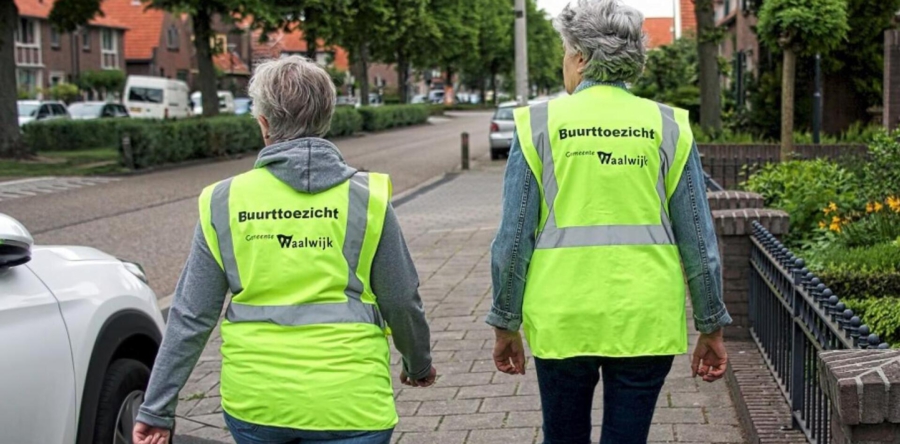 Vrijwilligers buurttoezichtteam zetten zich in voor een veiliger Waalwijk