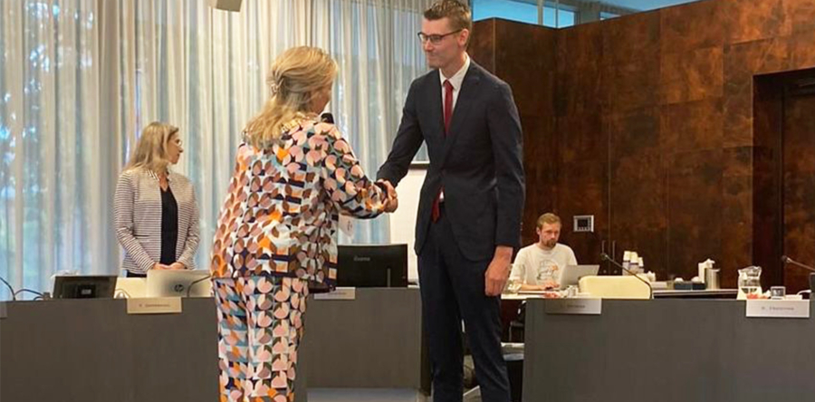 Danny Dubbeldam geïnstalleerd als fractievoorzitter VVD Waalwijk