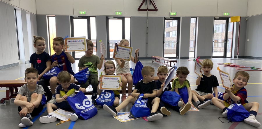 Bewegen met plezier bij beweegdiploma voor kleuters