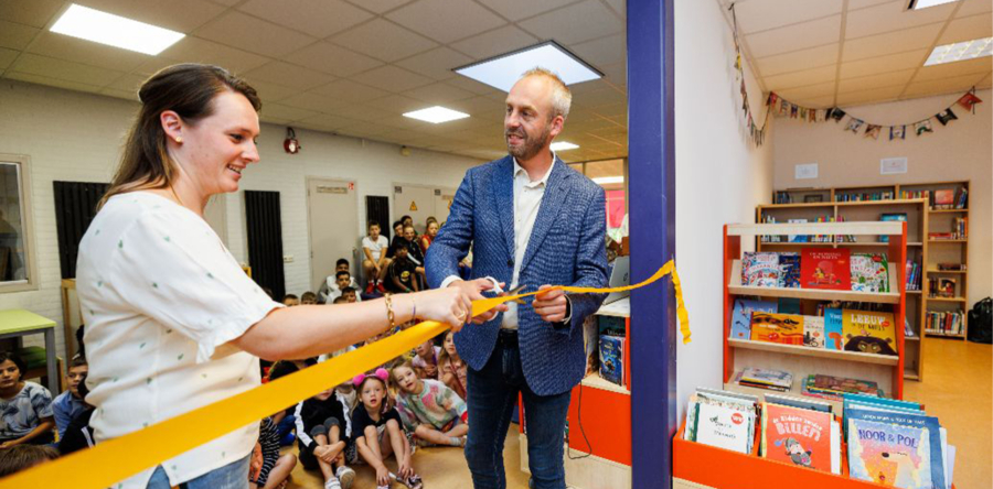 Ook basisschool RK De Vrijhoeve heeft nu eigen bibliotheek