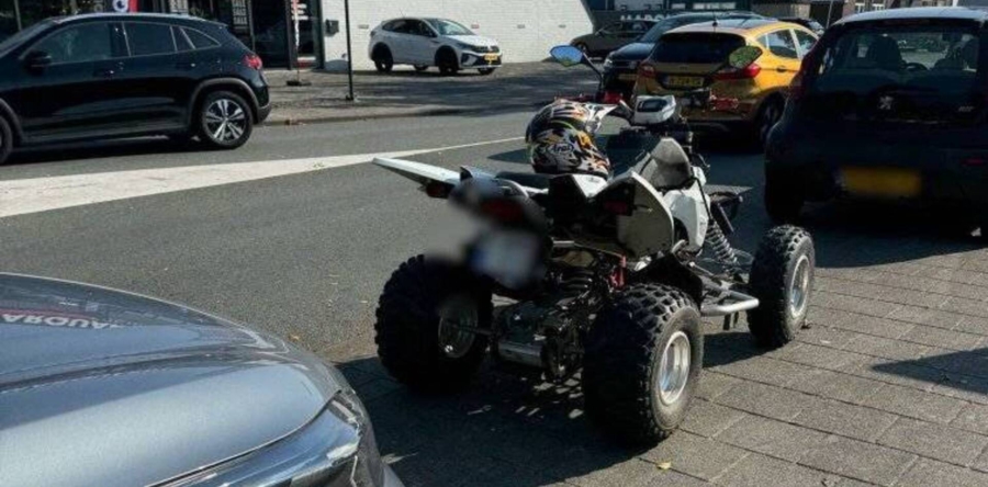 Bestuurder van quad rijdt het dubbele van de toegestane snelheid