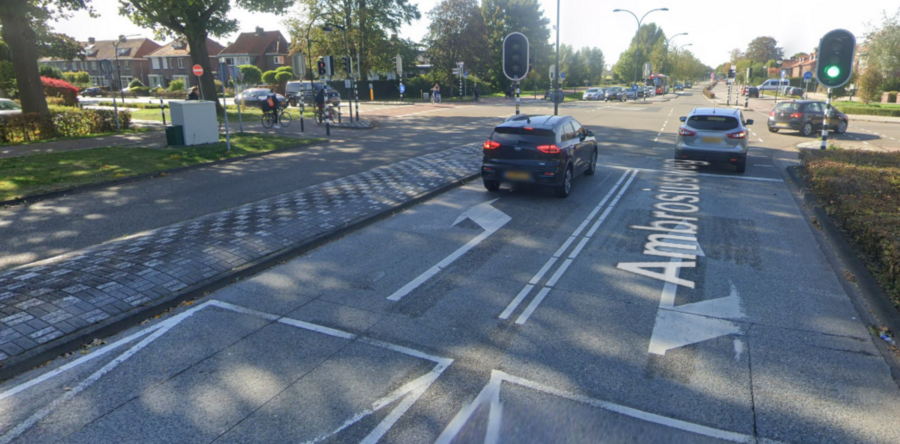 Ambrosiusweg Waalwijk is opnieuw het decor voor verkeersongeval