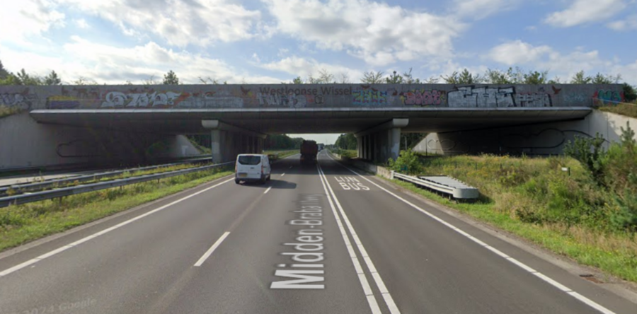 Ecoduct Loon op Zand weer beklad met graffiti: ‘besmeuring van niks’