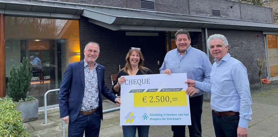 Stichting Vrienden van het Hospice de Volckaert ontvangt cheque