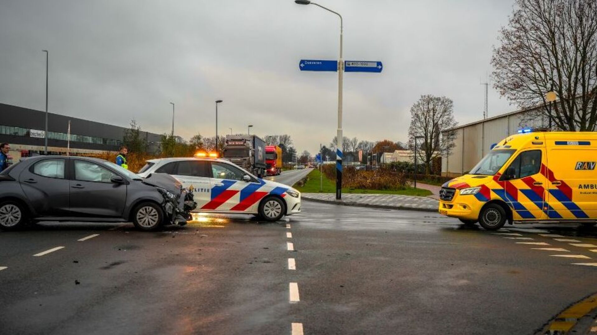 Ongeval aan de Kloosterheulweg veroorzaakt flinke schade