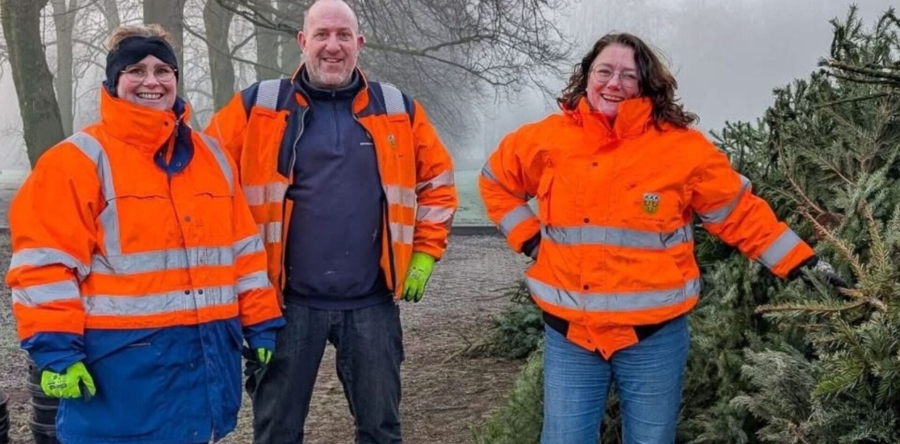 Kerstbomeninzameling in gemeente Loon op Zand levert veel bomen op