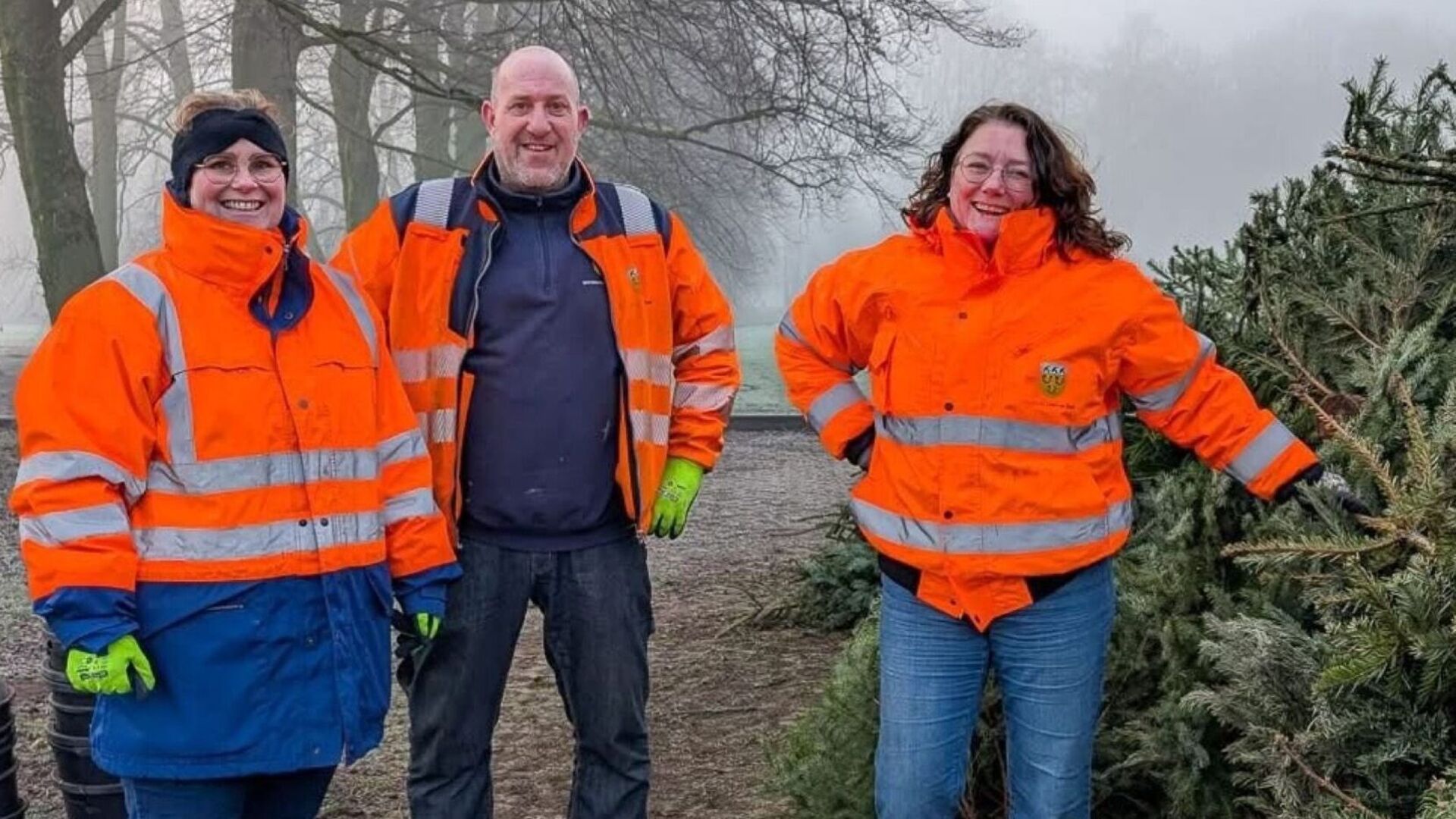 Kerstbomeninzameling in gemeente Loon op Zand levert veel bomen op