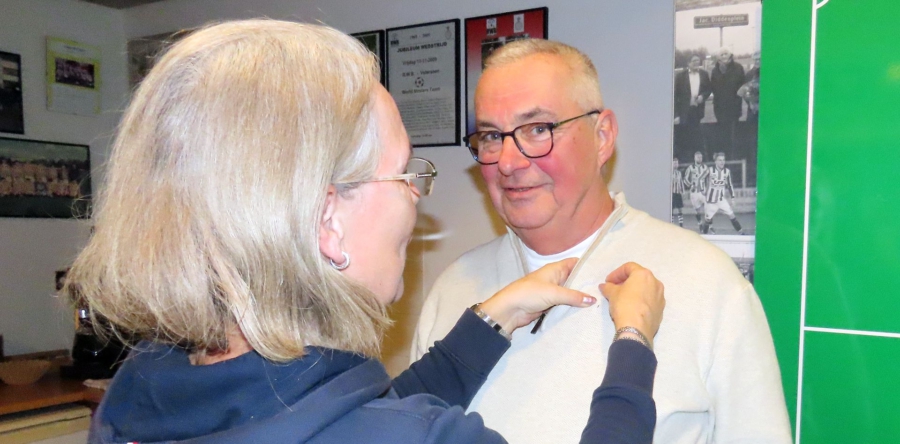 Heinz Boot gehuldigd voor 60 jaar lidmaatschap bij R.W.B.