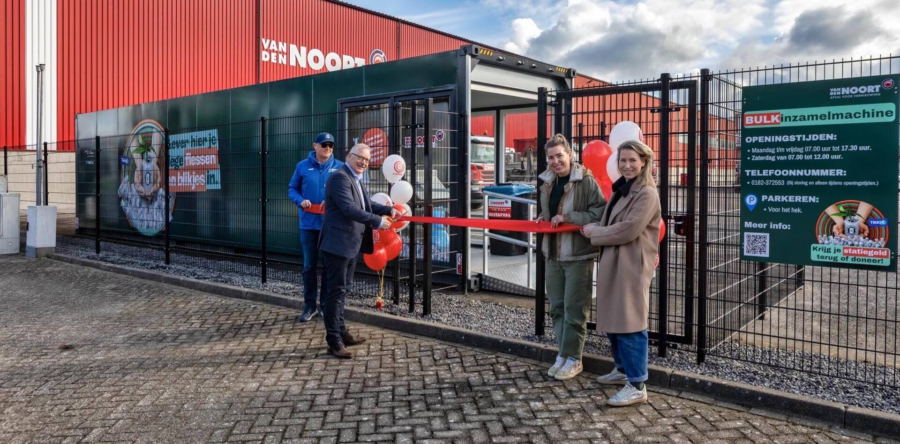 BULKinzamelmachine geopend bij Van den Noort in Dongen